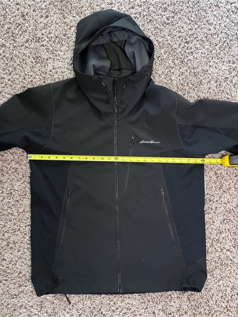 Eddie Bauer First Ascent Mens Sandstone Shield Hooded Softshell Jacket Black L - Picture 6 of 9